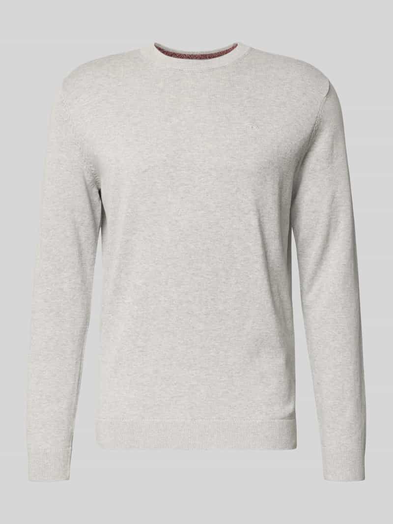 Tom Tailor Regular fit gebreide pullover van zuiver katoen