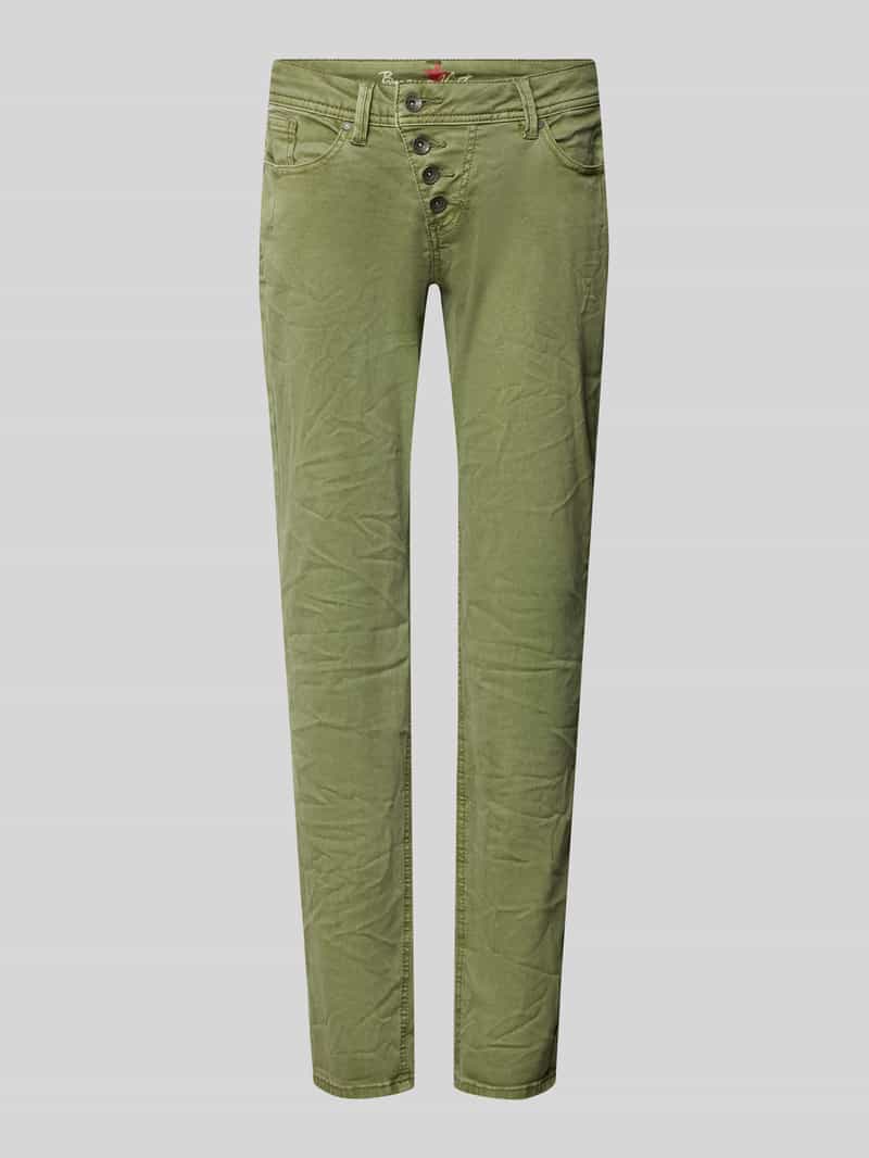 Buena Vista Slim fit jeans met riemlussen model 'Malibu'