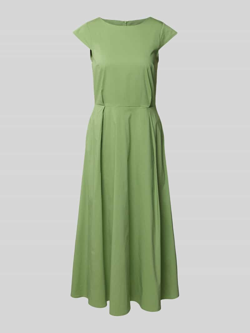 MORE & MORE Midi-jurk met kapmouwen en ronde hals