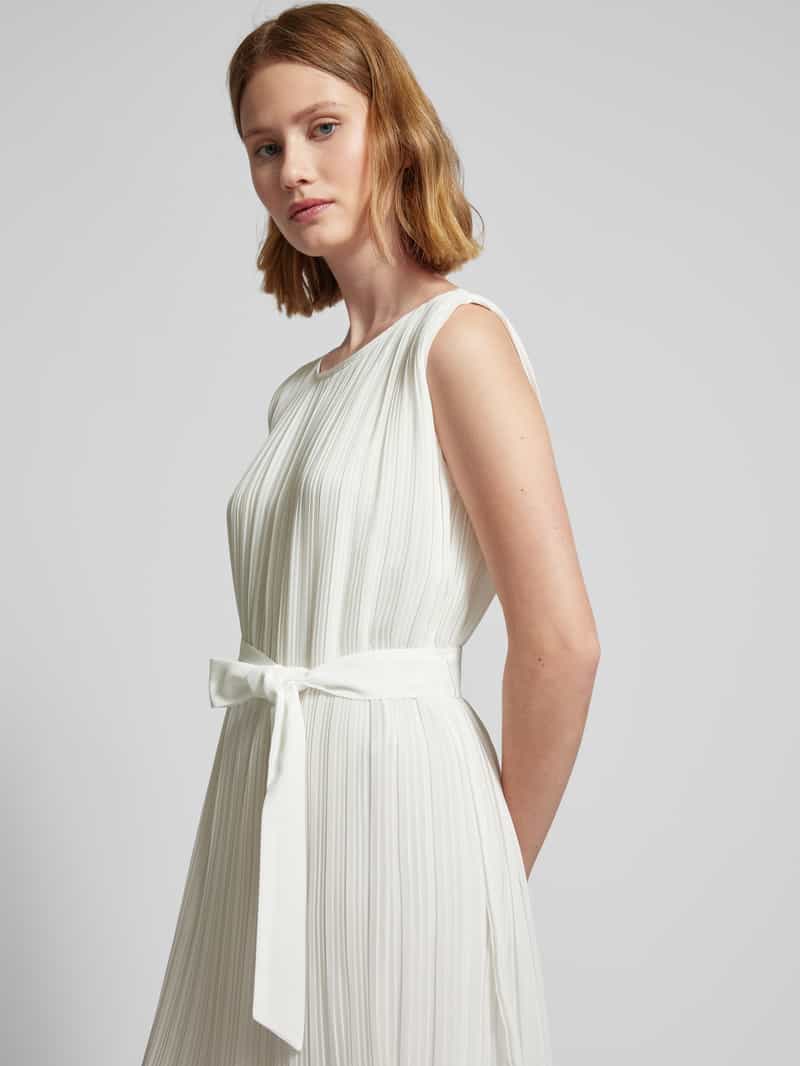 Christian Berg Woman Selection Knielange jurk met plissévouwen