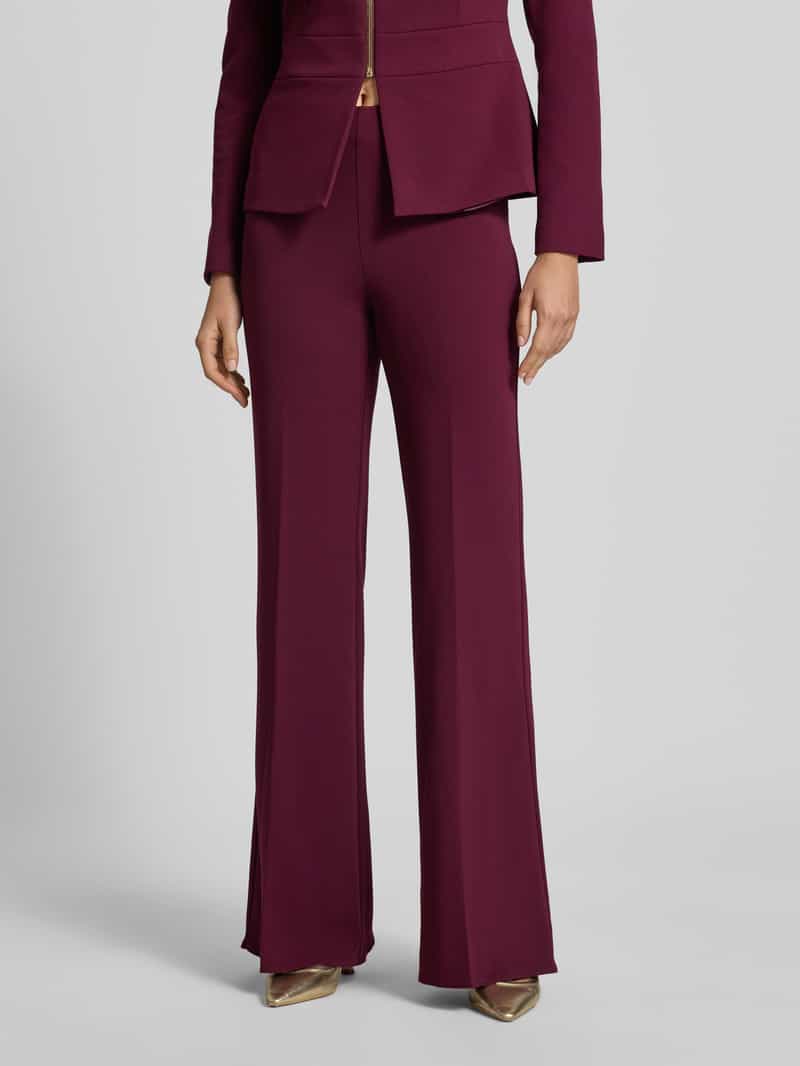 RINASCIMENTO flared fit stoffen broek met persplooien