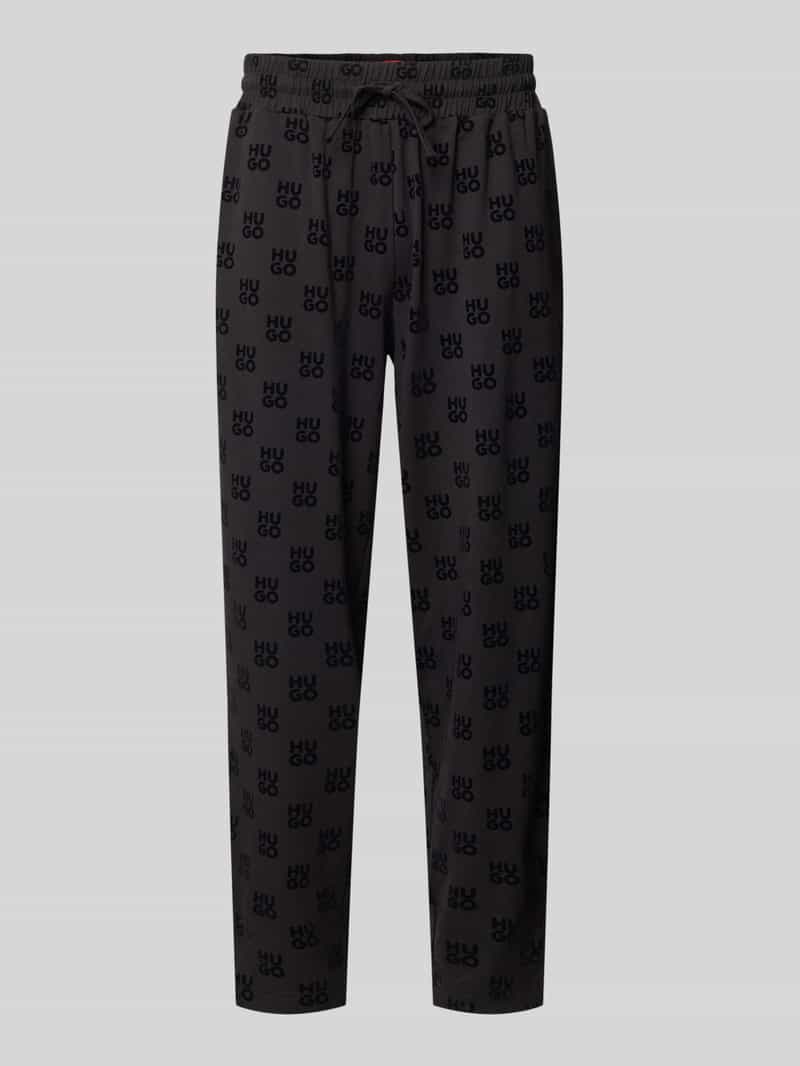 HUGO Regular fit joggingbroek van katoenmix
