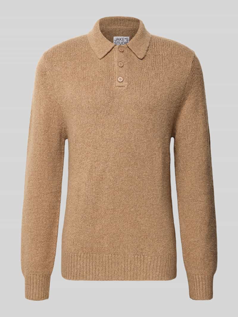 Jake*s Studio Men Regular fit pullover met katoen en wol model 'WALTER'