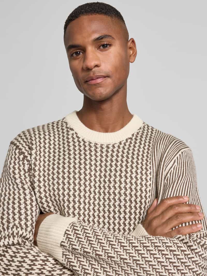 CK Calvin Klein Regular fit wollen pullover met ronde hals