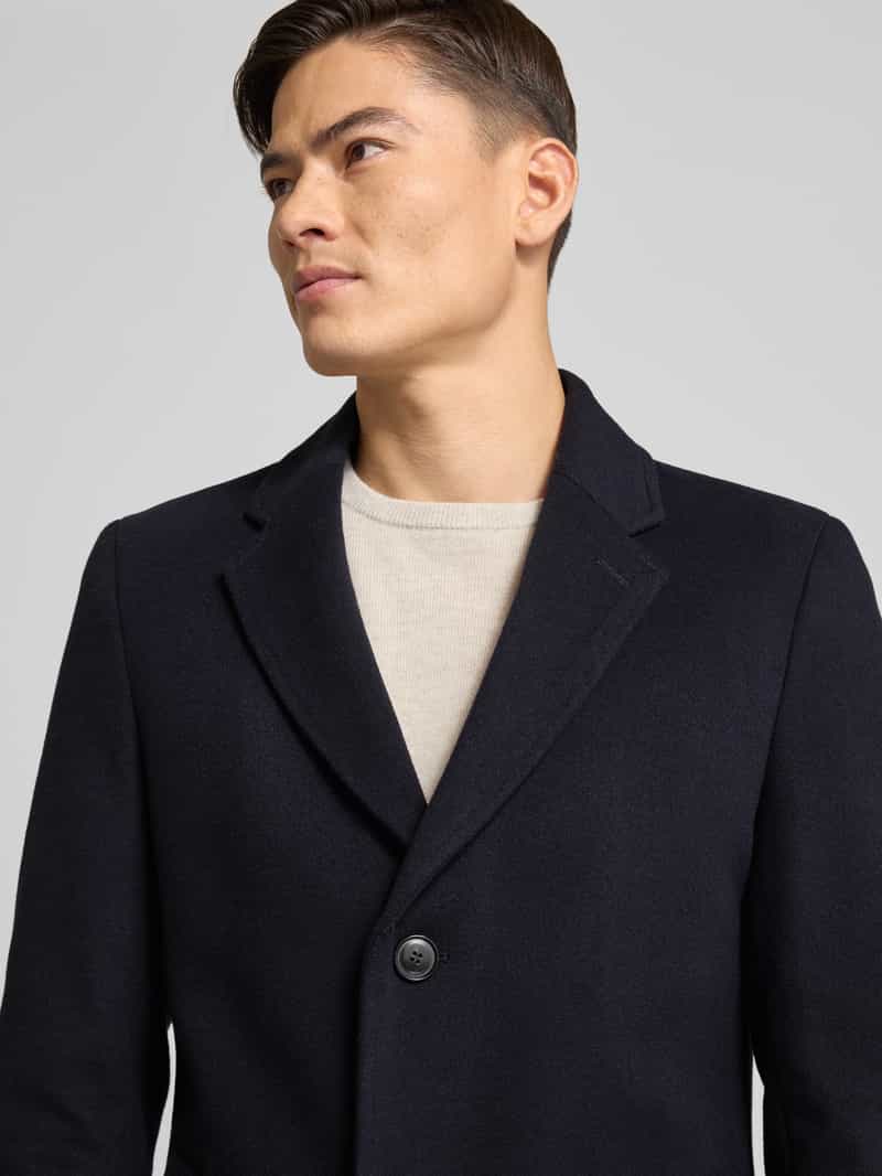 Boss Slim fit lange jas van wolmix model 'HYDE'