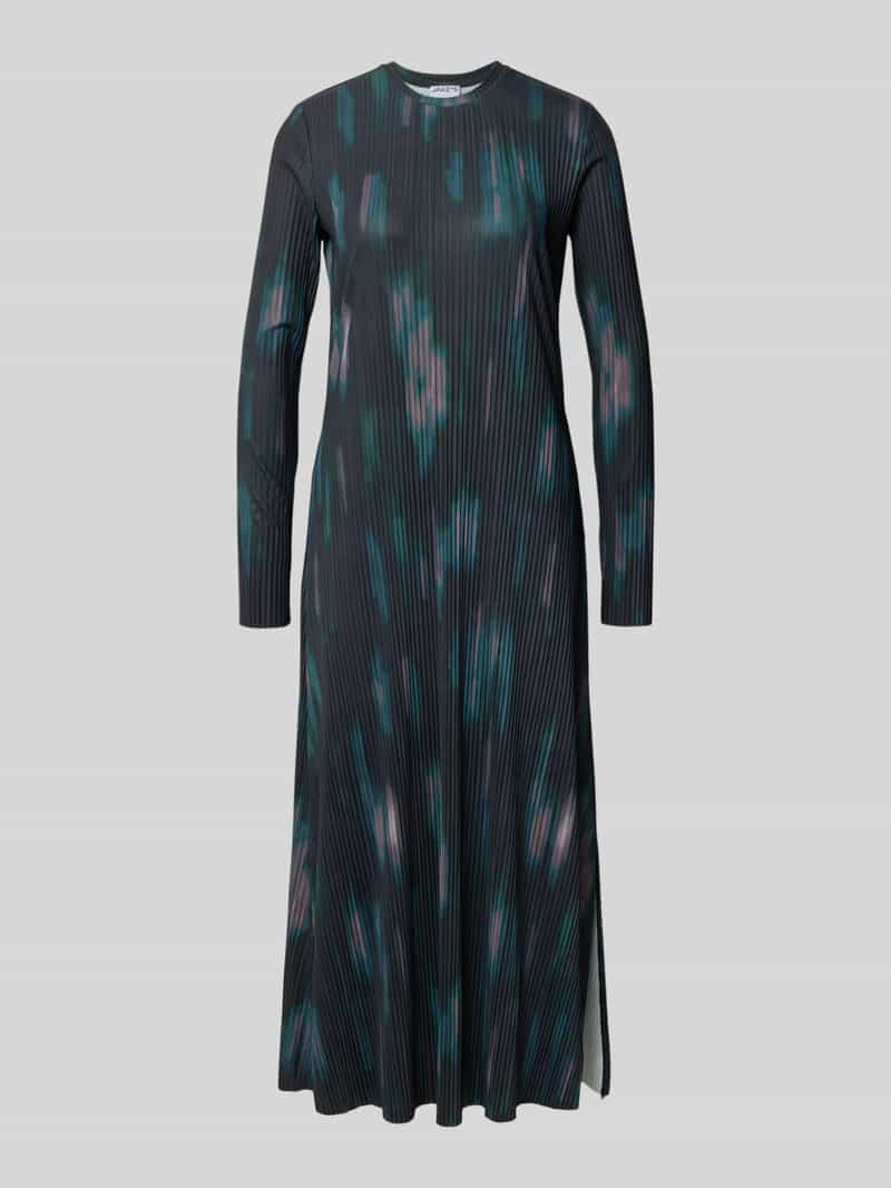 Jake*s Casual Midi-jurk met plissévouwen