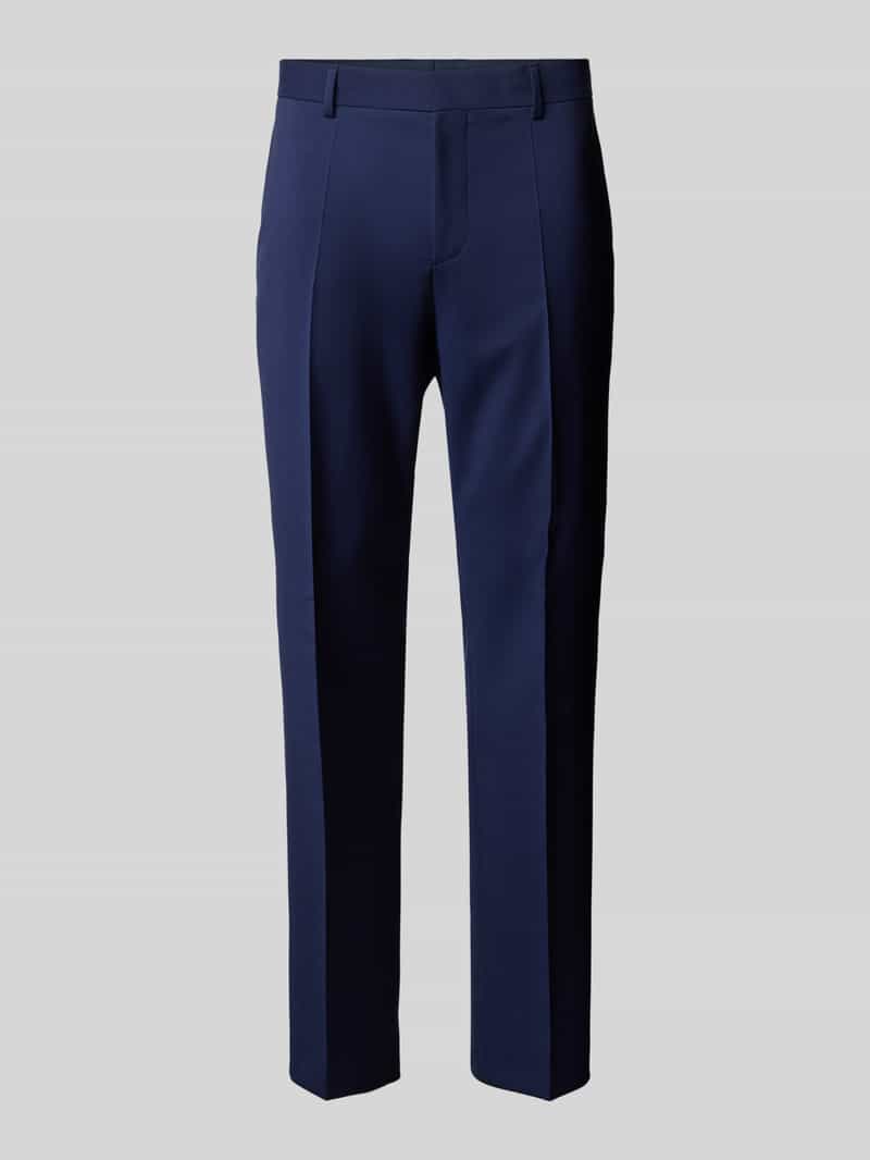 Boss Regular fit pantalon met persplooien, model 'Genius'