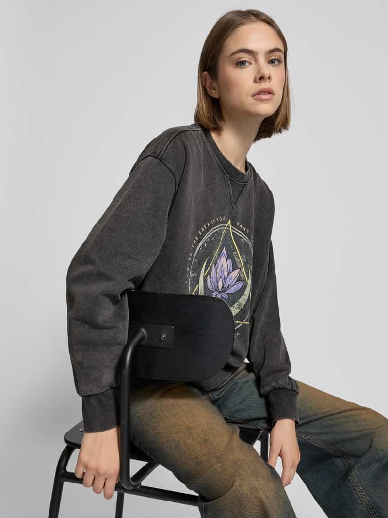 Only Comfort fit sweatshirt van katoenmix model 'LUCINDA'