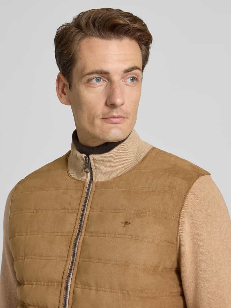 FYNCH-HATTON Hybride cardigan met tweewegritssluiting