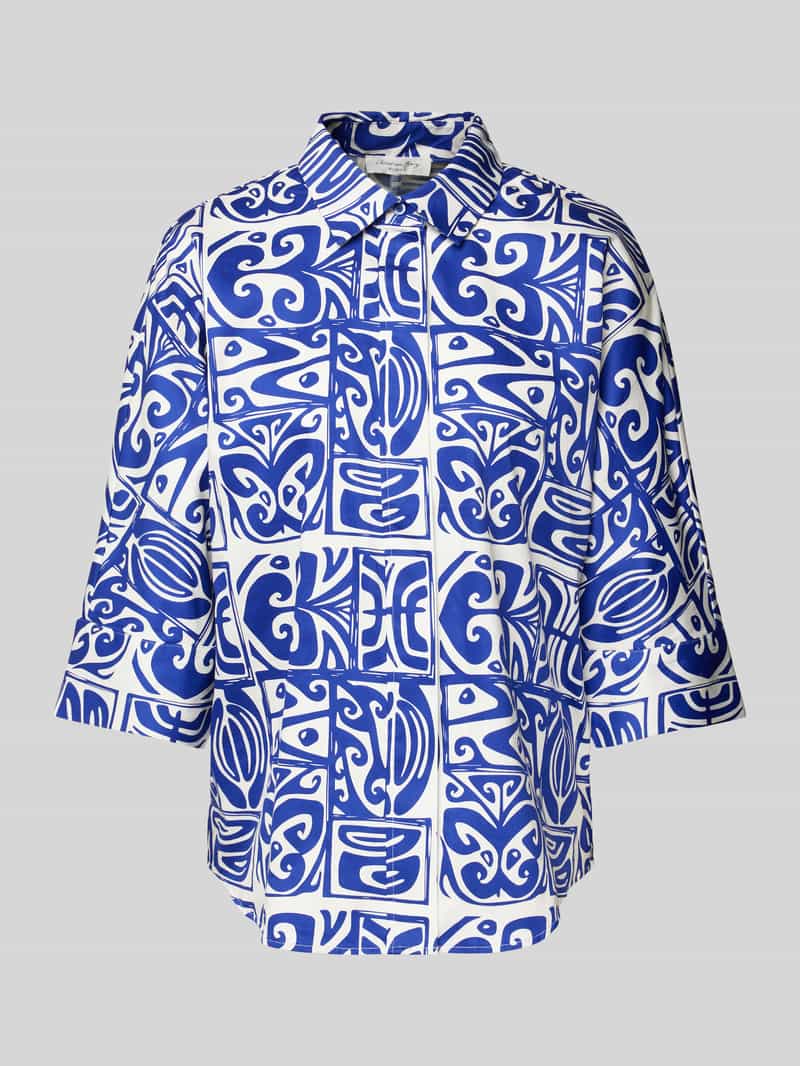 Christian Berg Woman Overhemdblouse met 3 4-mouwen