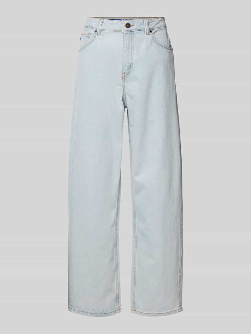Hugo Blue Wide leg jeans in 5-pocketmodel model 'Leni'