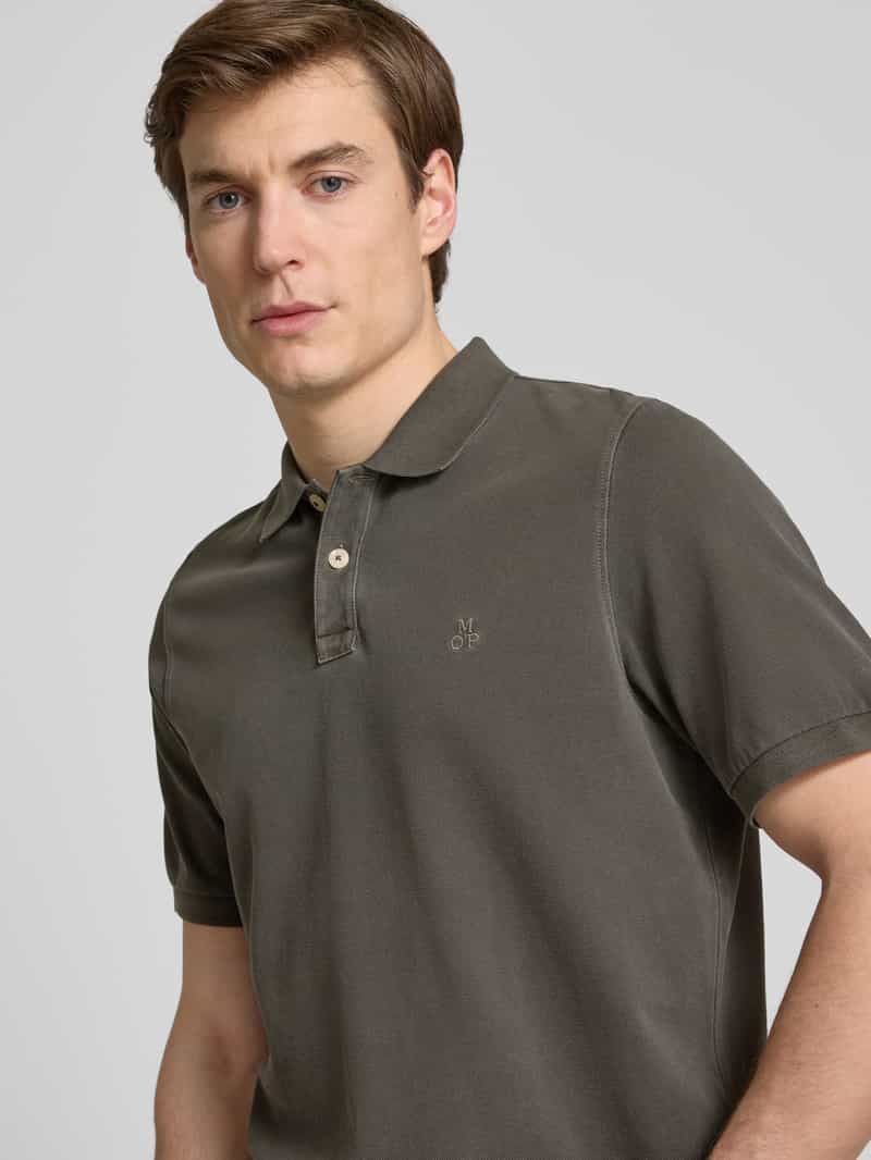 Marc O'Polo Regular fit poloshirt van puur katoen met logostitching