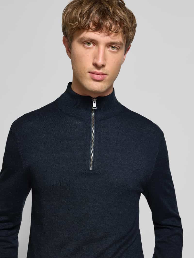 Blend Schipperstrui van katoenmix in gebreide look