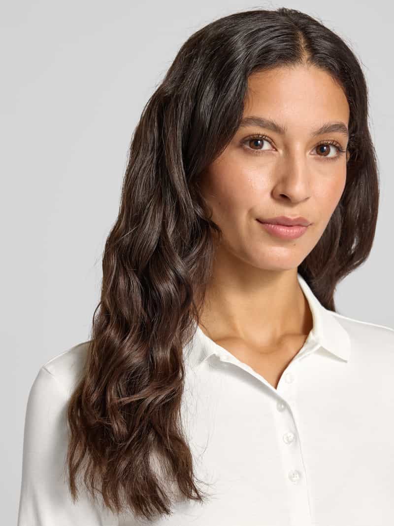 Christian Berg Woman Regular fit poloshirt met knoopsluiting