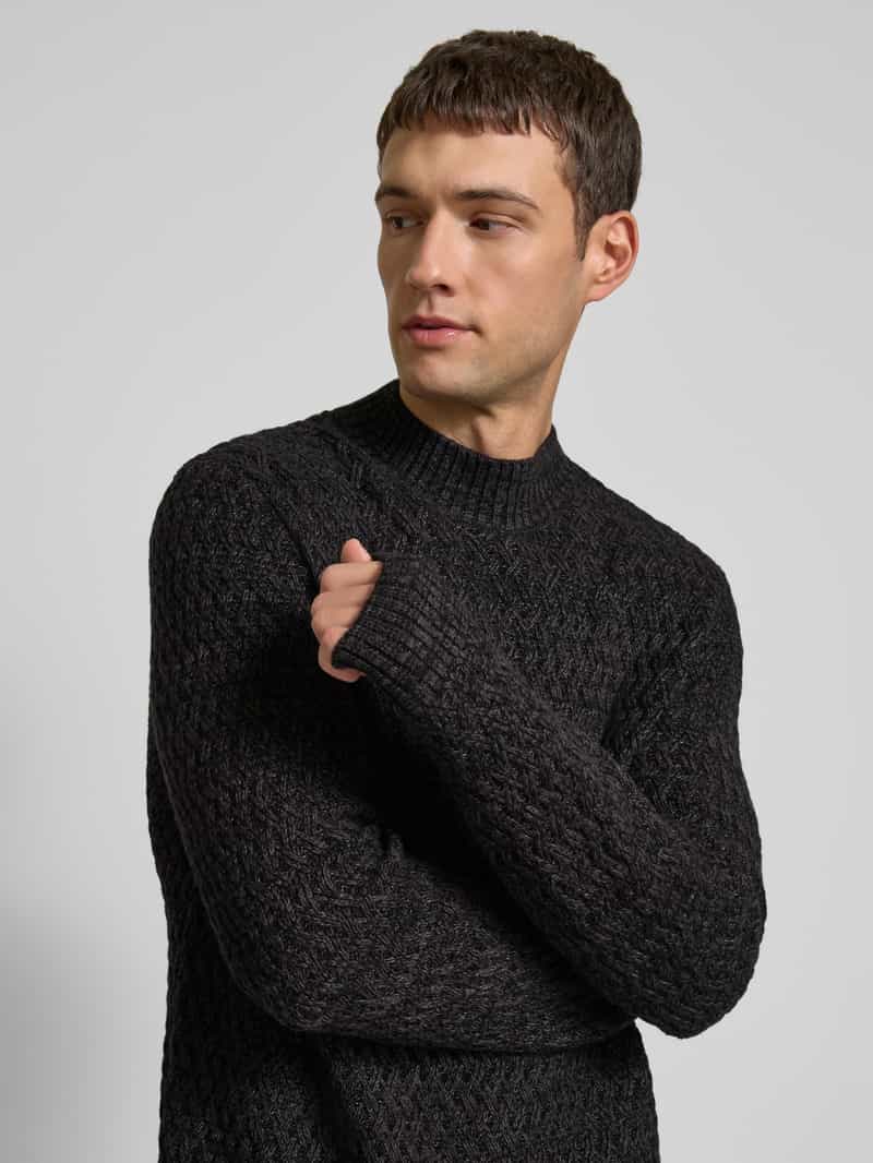 Jack & Jones Premium Gebreide pullover met structuurmotief
