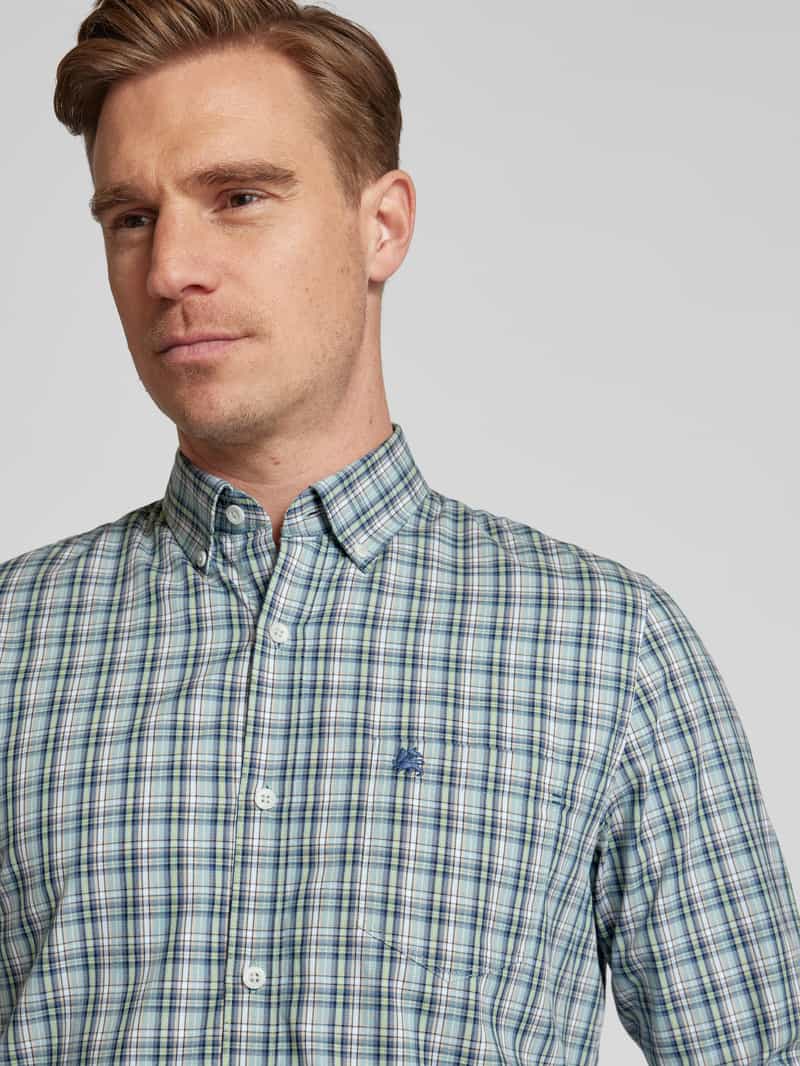 Lerros Regular fit vrijetijdsoverhemd met labelstitching