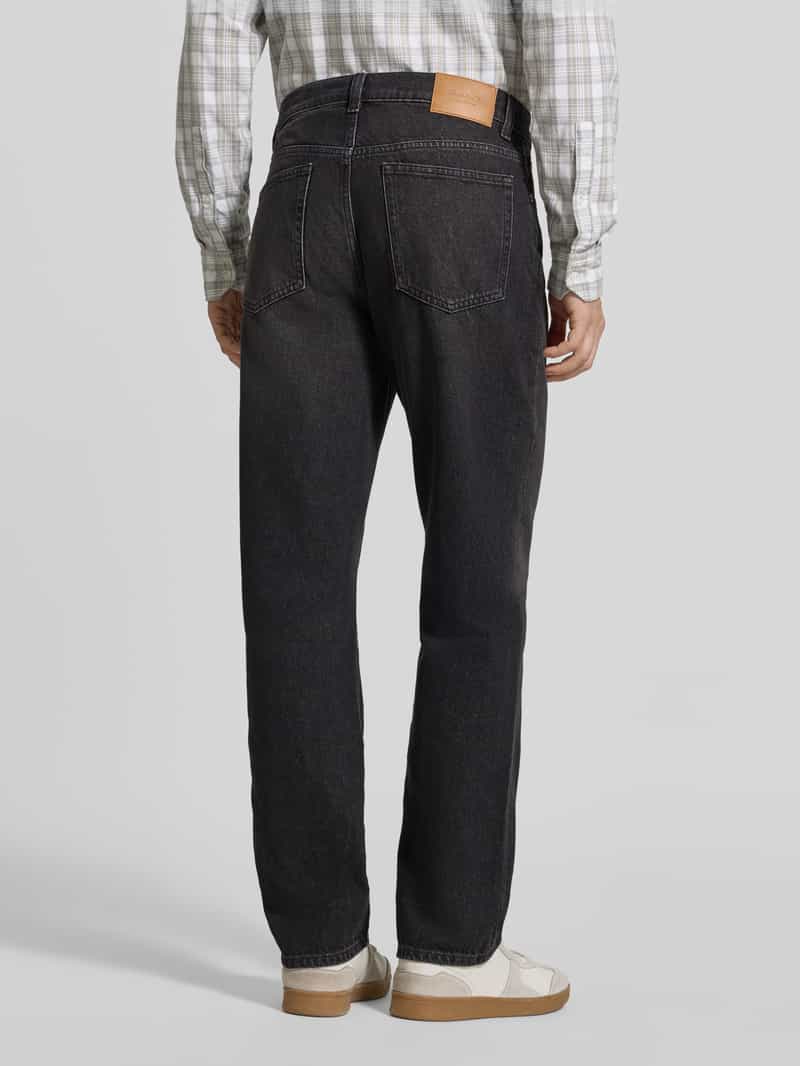 Gant straight fit jeans van mix van katoen en viscose
