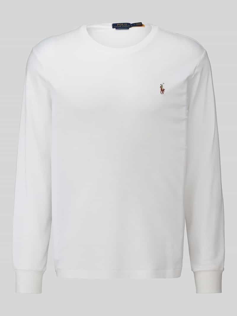 Regular fit shirt met lange mouwen van pure katoen model 'PIMA'