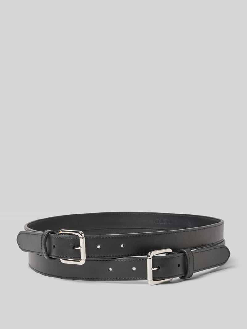 Lauren Ralph Lauren Leren riem met doornsluiting in een set van 2 stuks