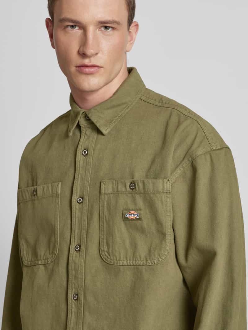 Dickies Relaxed fit jeansoverhemd met borstzakken model 'HOUSTON'