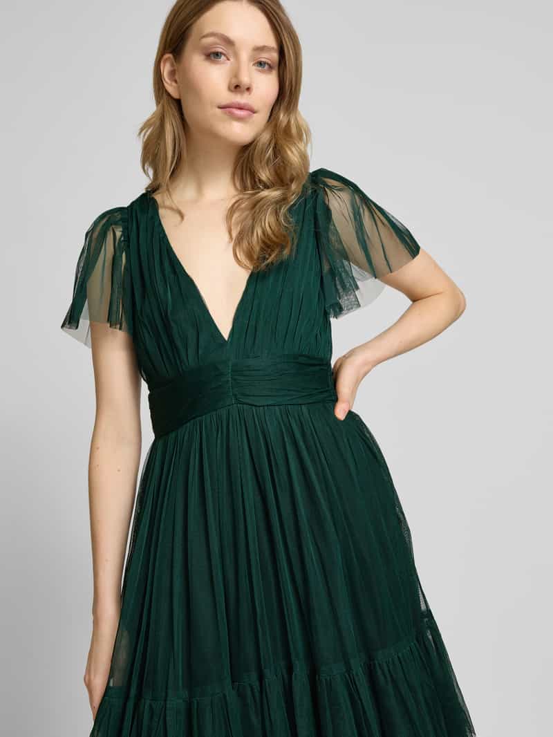 Lace & Beads Cocktailjurk in laagjeslook