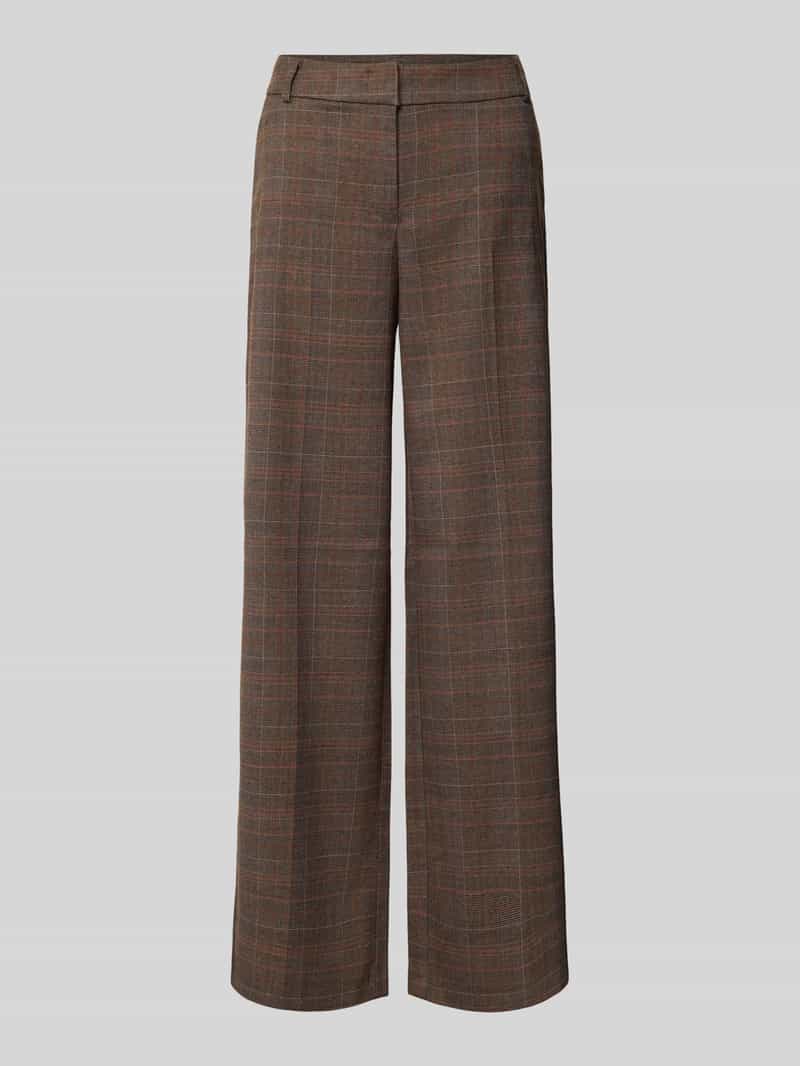 Christian Berg Woman wide leg broek met rasterruit