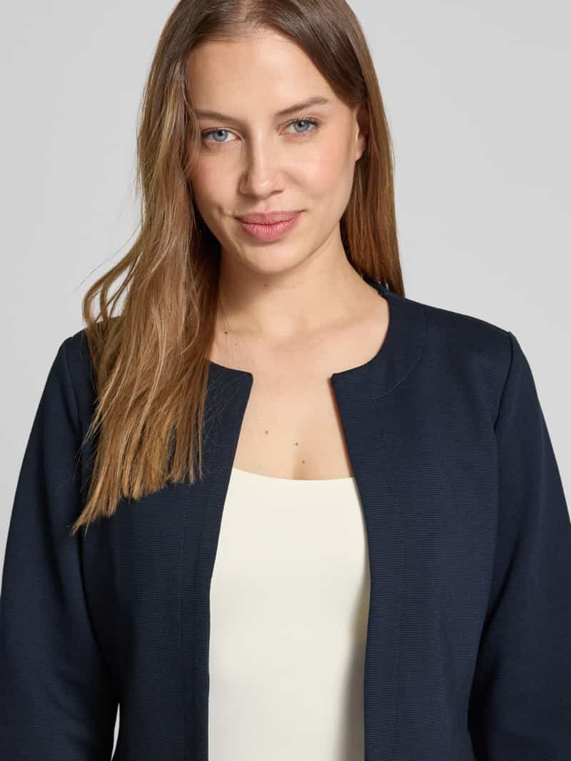 Tom Tailor Shaped fit korte blazer van katoenmix