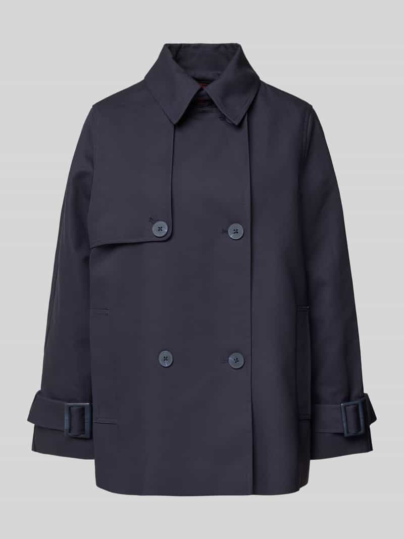 Stefanel Trenchcoat met platte kraag