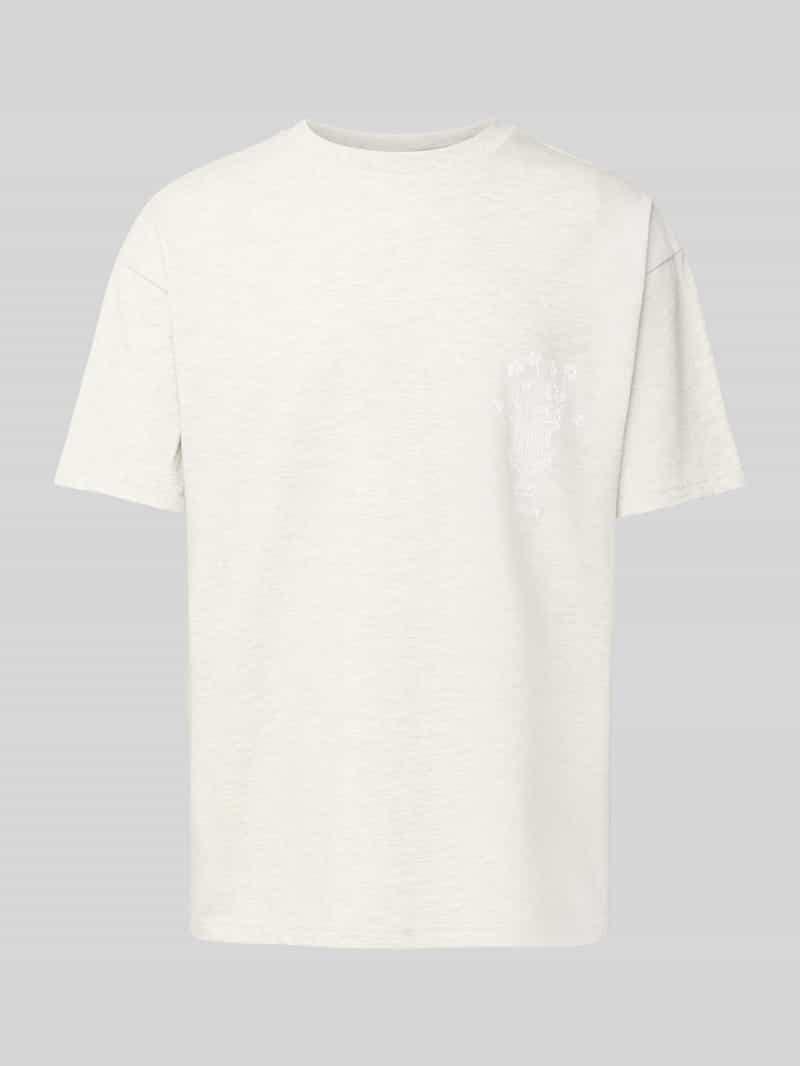 BLKVIS T-shirt met motief- en labelprint model 'VASO'