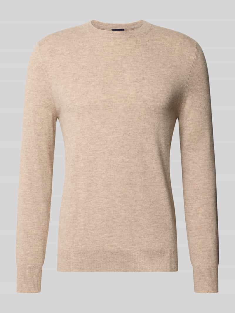 Christian Berg Men Regular fit gebreide pullover van mix van wol en kasjmier