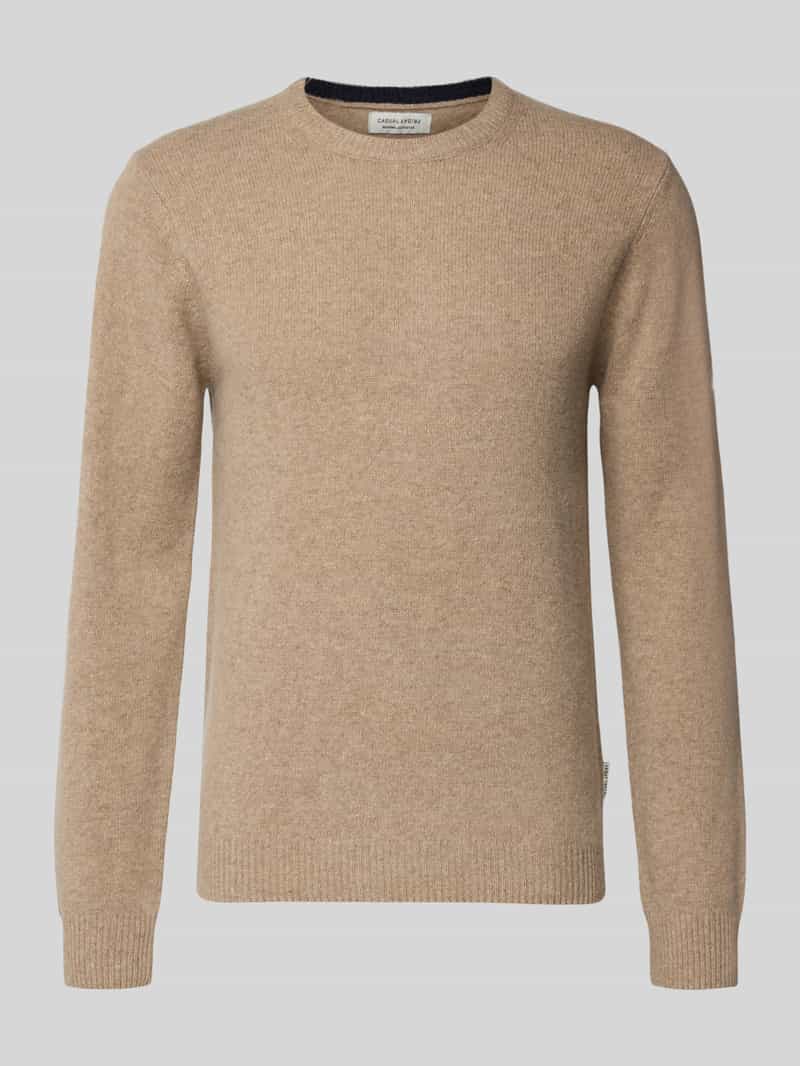 casual friday Gebreide pullover van wolmix model 'KARL'