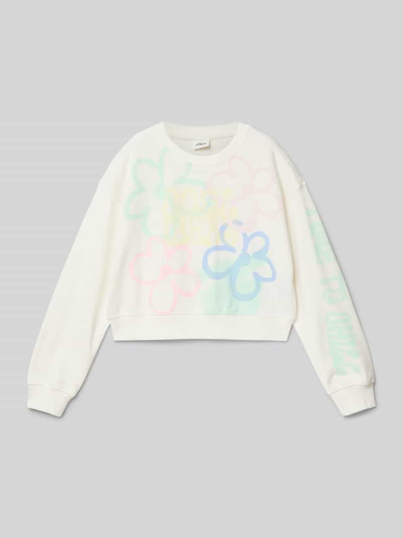 s.Oliver RED LABEL Relaxed fit sweatshirt van katoenmix