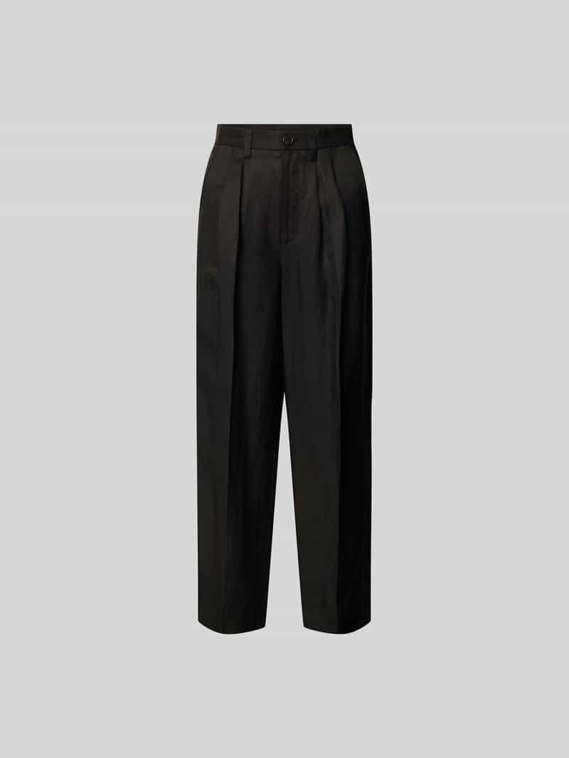 Stoffen broek met bandplooien