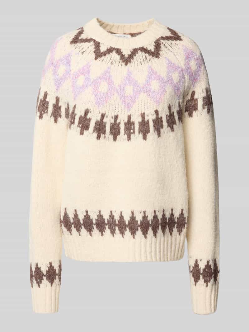 Christian Berg Woman Loose fit gebreide pullover met wol