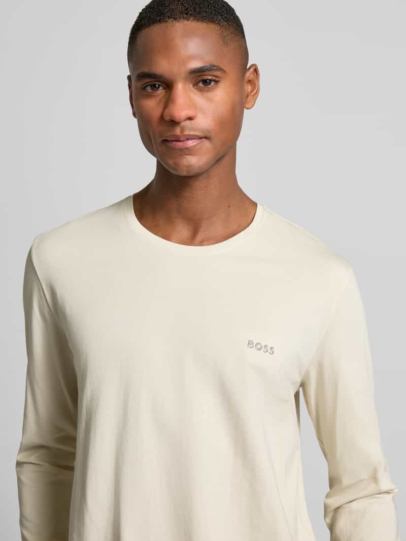 Boss Shirt met lange mouwen en labelstitching