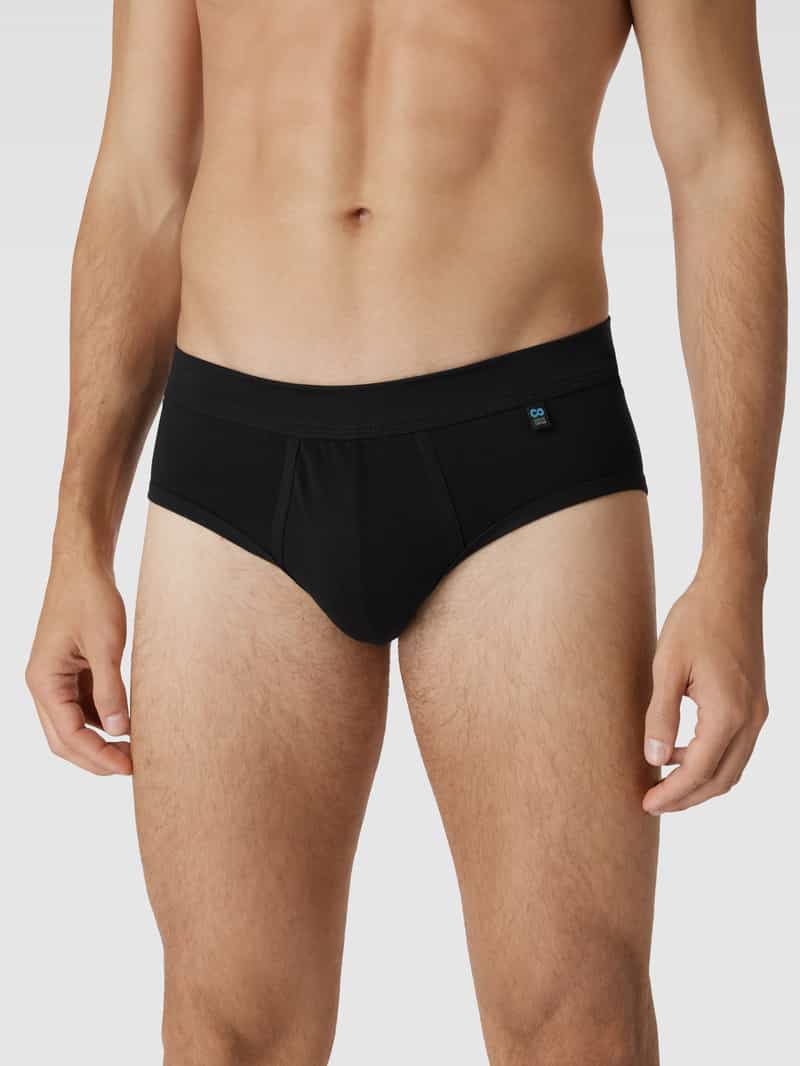 Schiesser Slip met deelnaden model 'Long Life Cotton Midi-Slip'