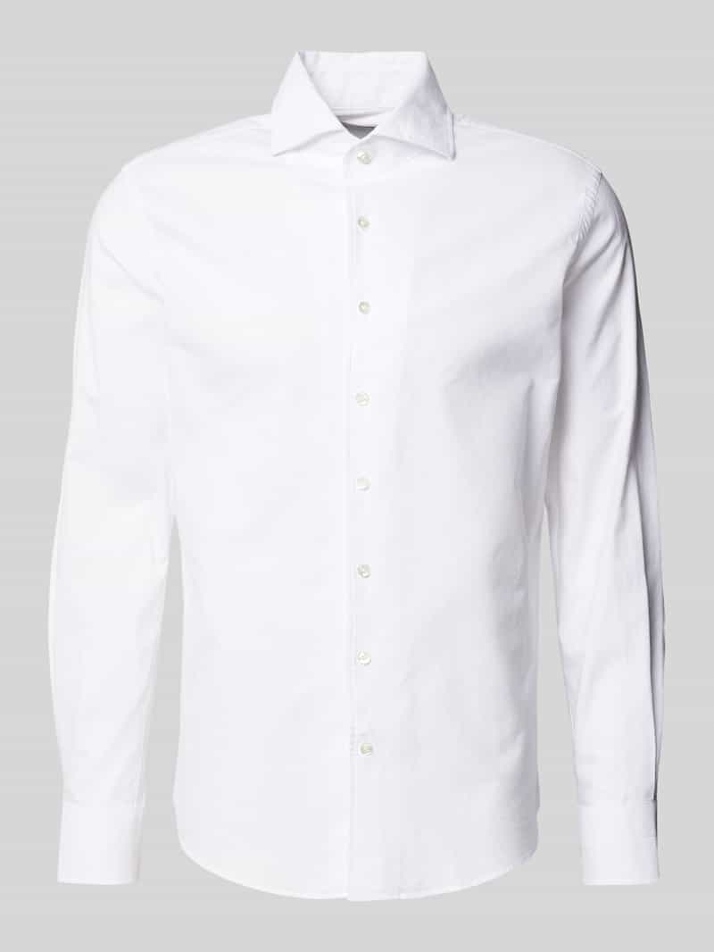 Profuomo Regular fit vrijetijdsoverhemd met kentkraag