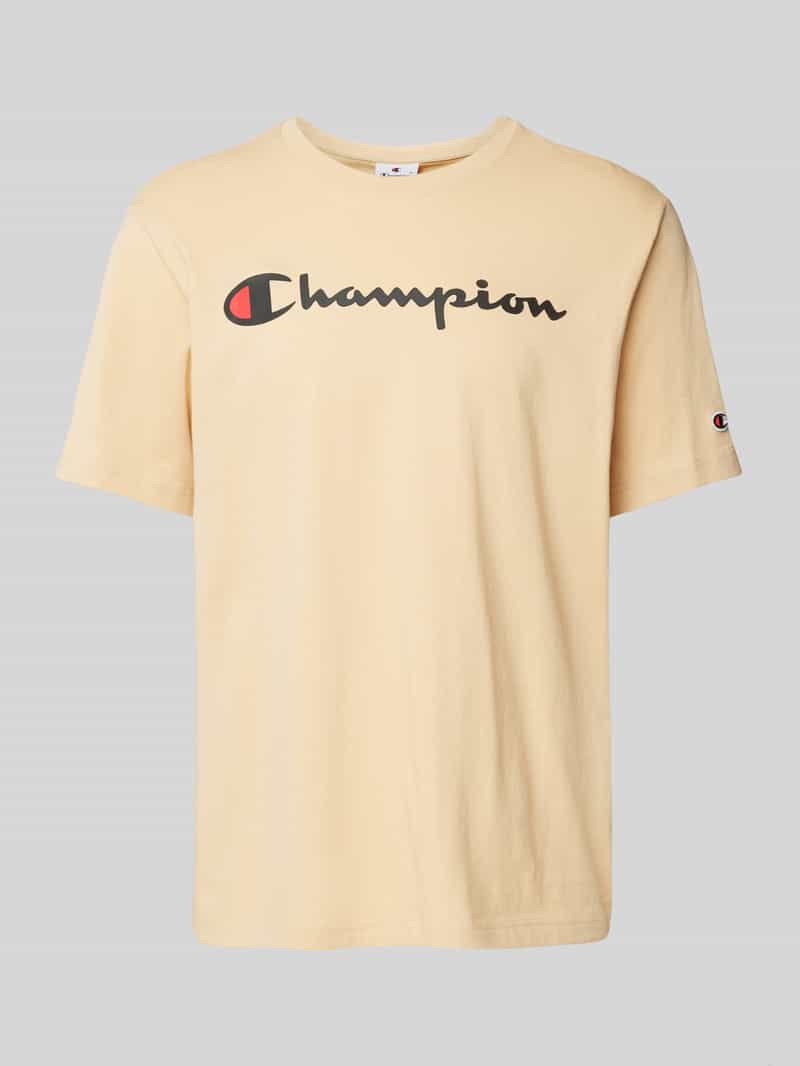 T-shirt met labelprint