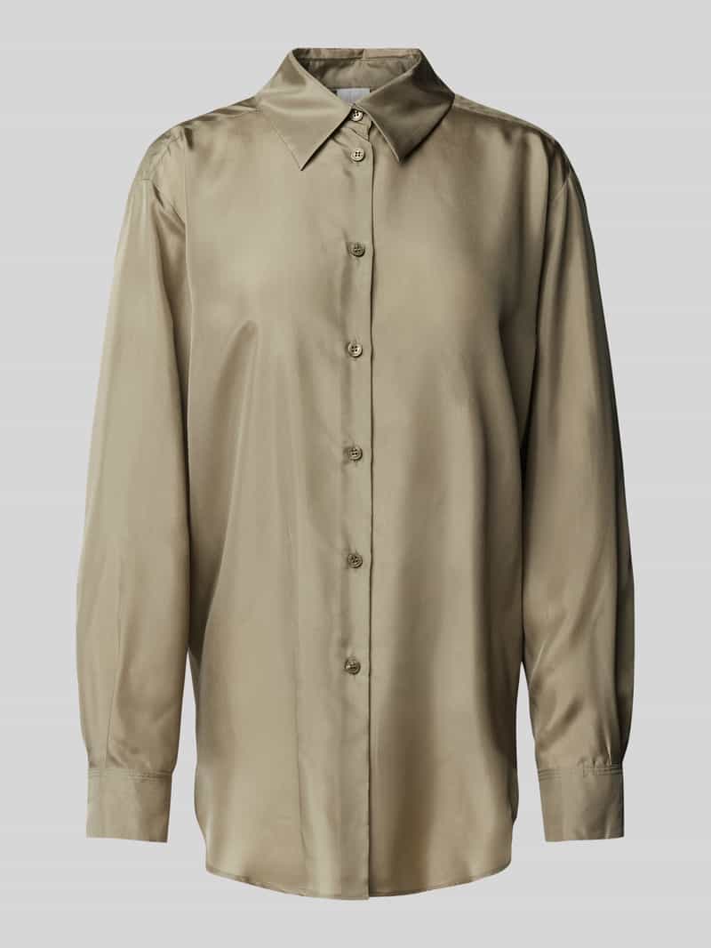 Marella Regular fit zijden blouse met overhemdkraag model 'ALEC'