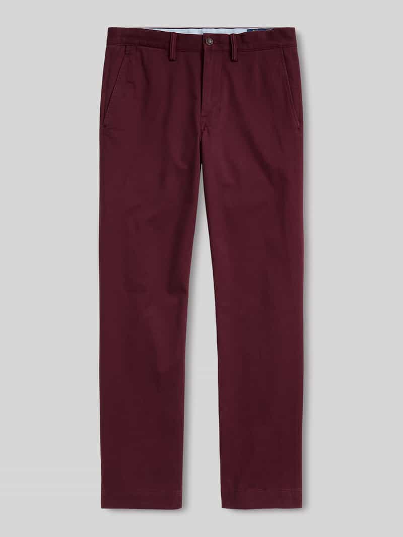 Recht broek van katoenmix