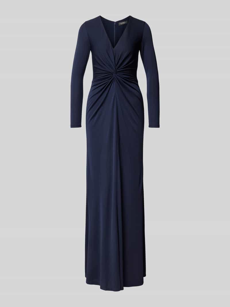 Lauren Ralph Lauren Avondjurk met knoopdetail model 'NADIRA'