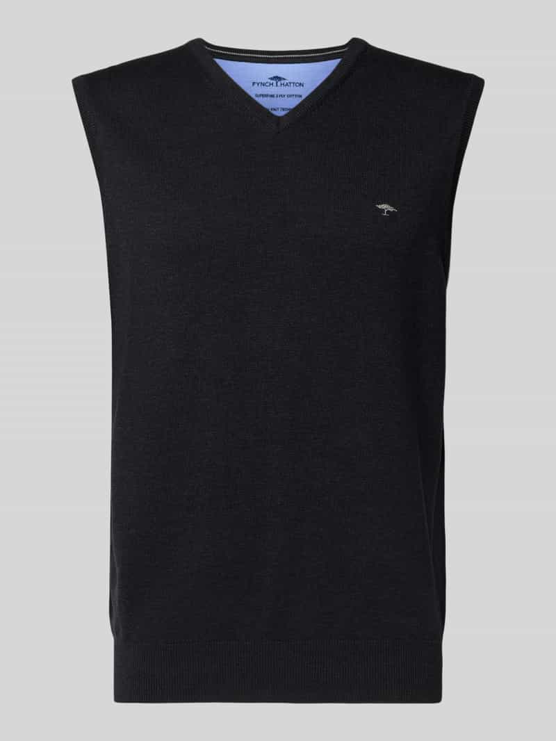 FYNCH-HATTON Spencer met logodetail model 'Slipover Superfine'