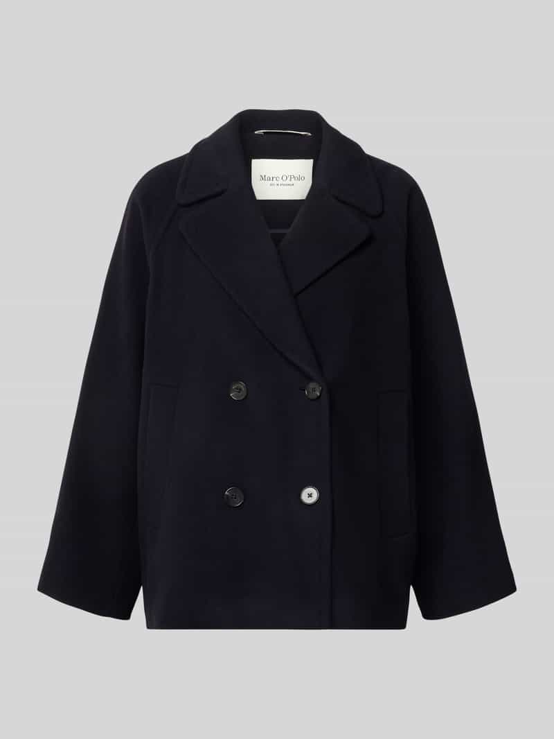 Marc O'Polo Regular fit wollen jack met dubbele knoopsluiting