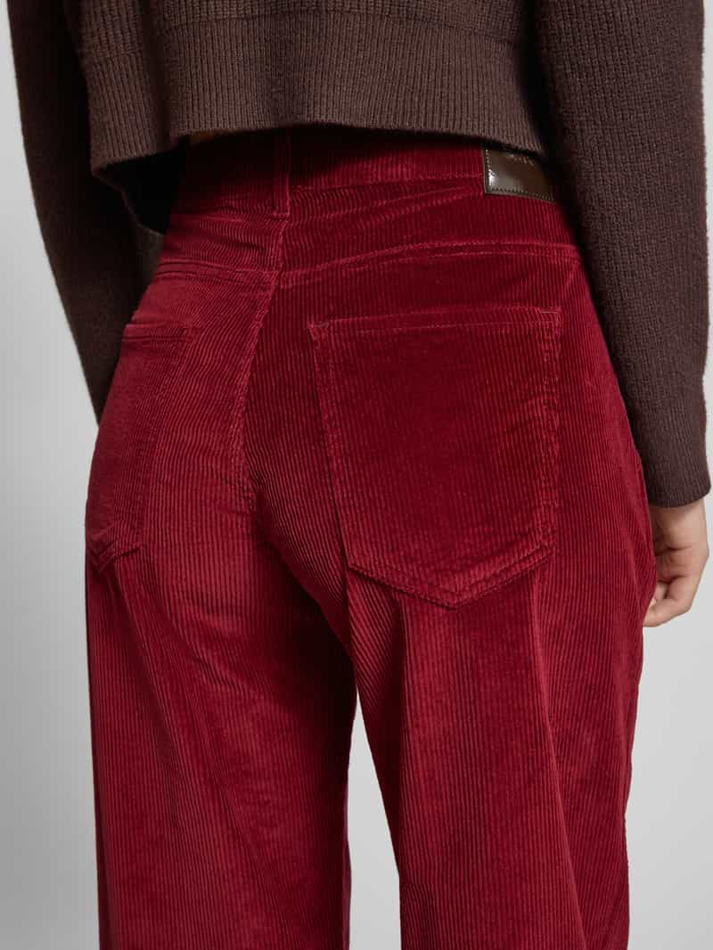 BRAX Flared corduroy broek met Franse steekzakken model 'MAINE'