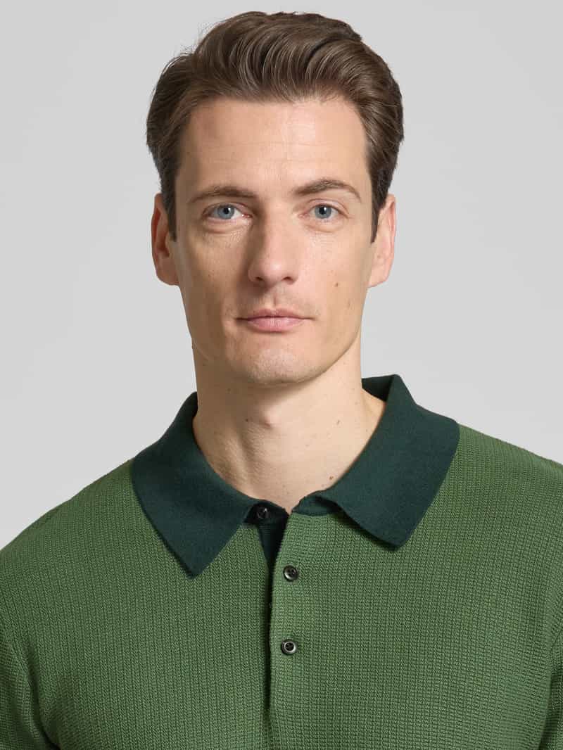 Scotch & Soda Regular fit poloshirt met structuurmotief