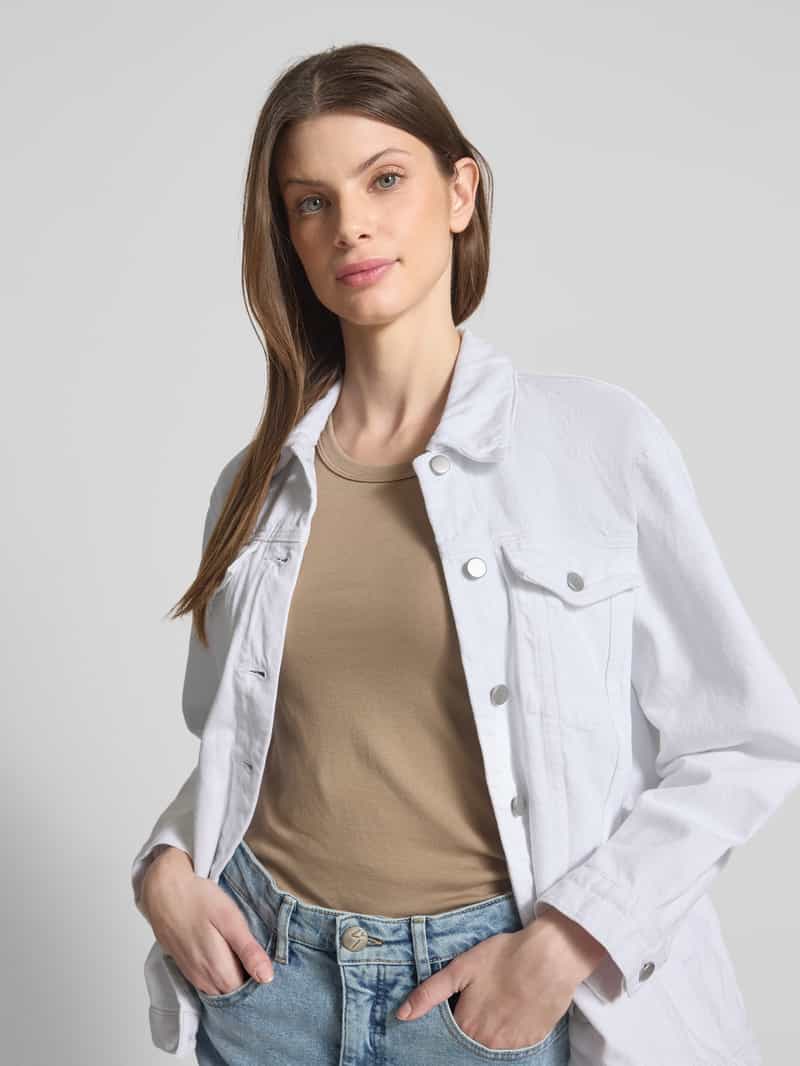 Vila Jeansjack met borstzakken model 'MEY'