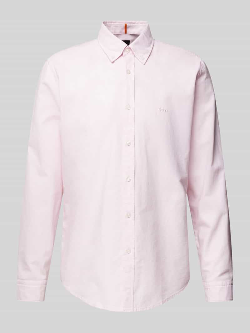 Boss Orange Regular fit vrijetijdsoverhemd met labelstitching model 'Rickert'