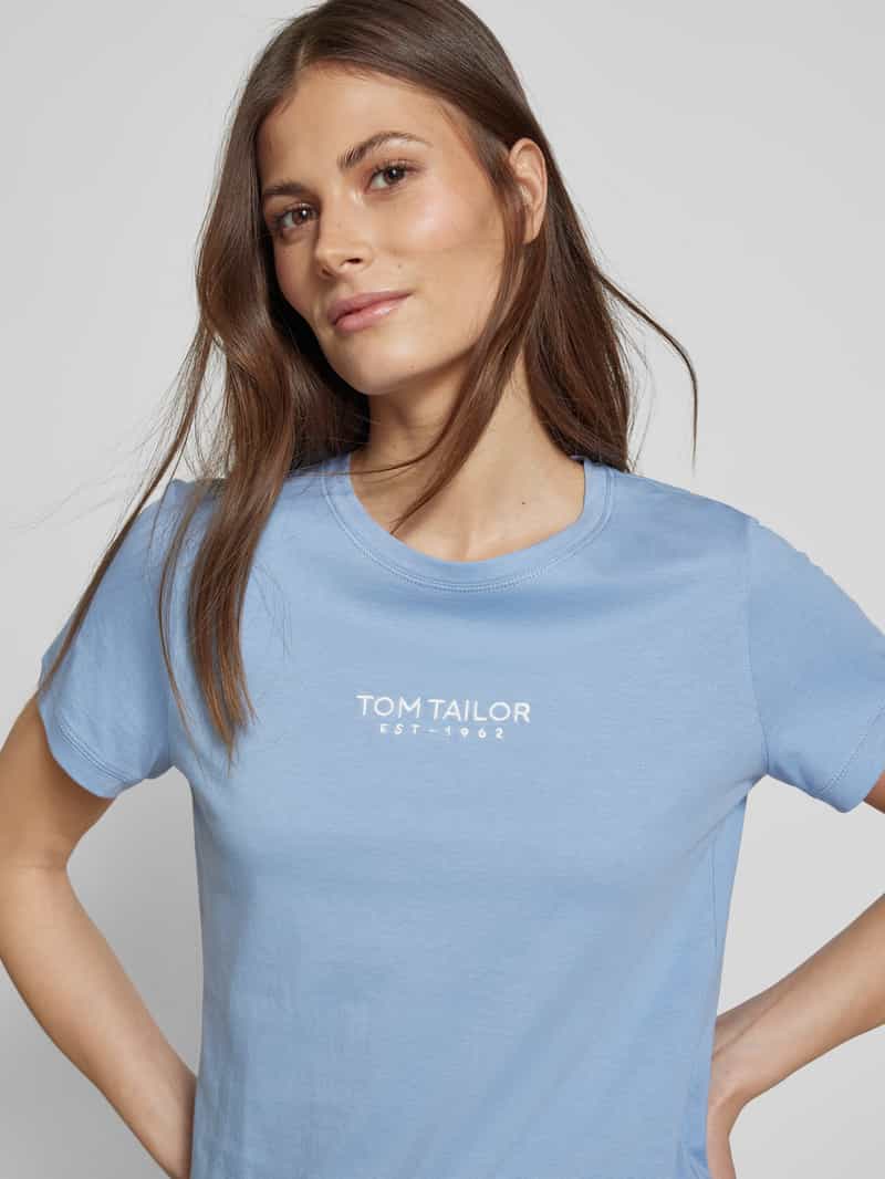 Tom Tailor Regular fit T-shirt van puur biologisch katoen