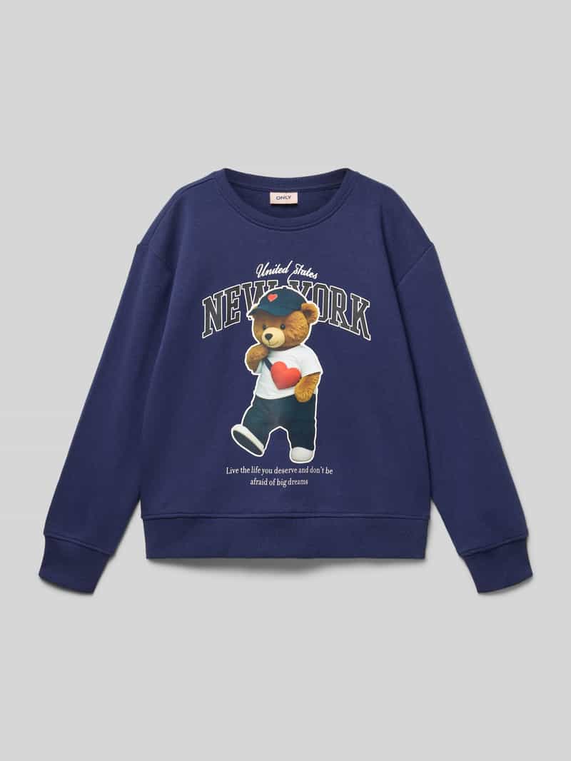 Only Regular fit sweatshirt van biologische katoenmix model 'GLINDA'