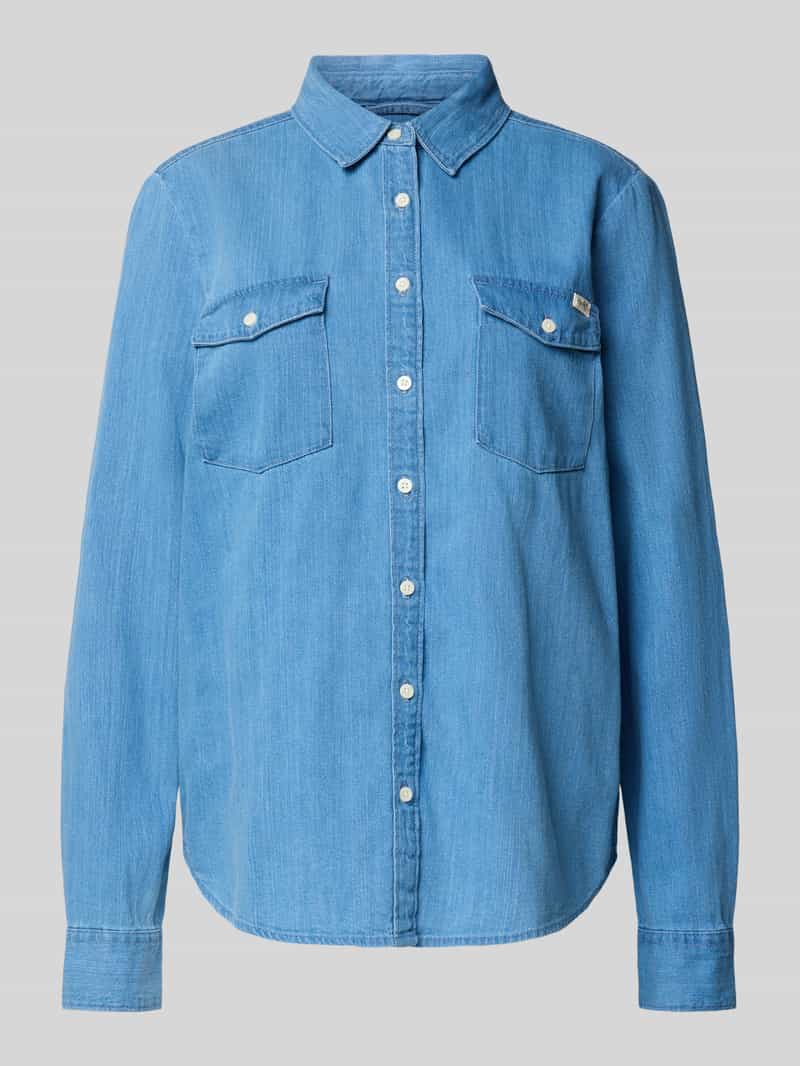 mustang Regular fit overhemdblouse in denimlook model 'Sedana'